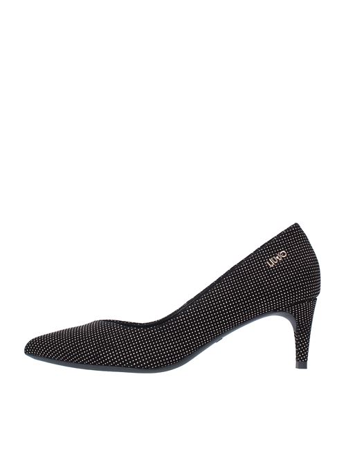 KATIA 04 pump in suede and glitter LIU JO | SF1127 PX196NERO